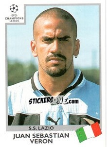 Sticker Juan Sebastian Veron - UEFA Champions League 1999-2000 n. 11 - Panini