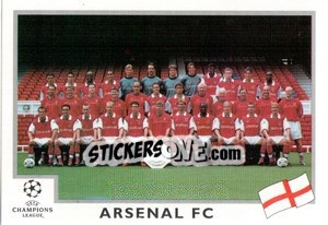 Cromo Arsenal FC team - UEFA Champions League 1999-2000 - Panini