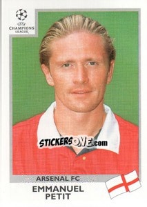 Sticker Emmanuel Petit - UEFA Champions League 1999-2000 n. 28 - Panini