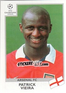 Sticker Patrick Vieira - UEFA Champions League 1999-2000 n. 29 - Panini