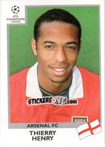 Sticker Thierry Henry - UEFA Champions League 1999-2000 n. 33 - Panini