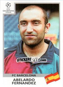 Sticker Abelardo Fernandez - UEFA Champions League 1999-2000 n. 39 - Panini