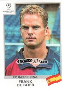 Cromo Frank de Boer - UEFA Champions League 1999-2000 - Panini