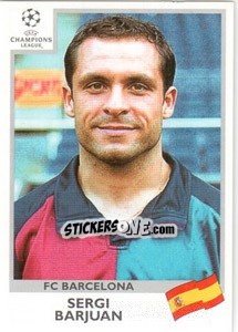 Sticker Sergi Barjuan - UEFA Champions League 1999-2000 - Panini