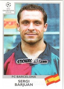 Cromo Sergi Barjuan - UEFA Champions League 1999-2000 - Panini