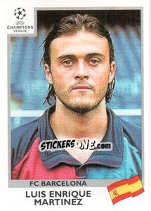 Sticker Luis Enrique Martinez - UEFA Champions League 1999-2000 n. 43 - Panini