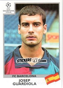 Sticker Josep Guardiola - UEFA Champions League 1999-2000 n. 44 - Panini