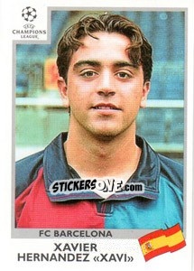 Sticker Xavier Hernandez «Xavi» - UEFA Champions League 1999-2000 n. 45 - Panini