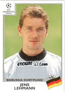 Sticker Jens Lehmann - UEFA Champions League 1999-2000 n. 53 - Panini