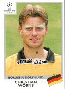 Sticker Christian Worns - UEFA Champions League 1999-2000 - Panini