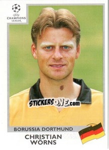 Sticker Christian Worns - UEFA Champions League 1999-2000 n. 56 - Panini