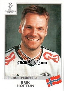 Sticker Erik Hoftun - UEFA Champions League 1999-2000 n. 72 - Panini