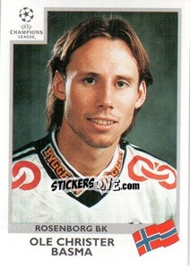 Figurina Ole Christer Basma - UEFA Champions League 1999-2000 n. 74 - Panini