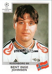 Figurina Bent Inge Johnsen - UEFA Champions League 1999-2000 n. 75 - Panini