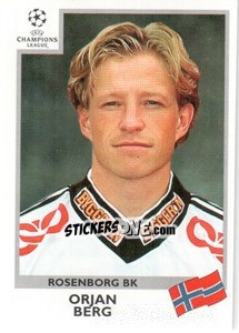 Figurina Orjan Berg - UEFA Champions League 1999-2000 n. 77 - Panini