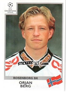 Figurina Orjan Berg - UEFA Champions League 1999-2000 - Panini