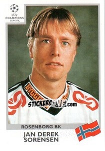 Sticker Jan Derek Sorensen - UEFA Champions League 1999-2000 n. 81 - Panini