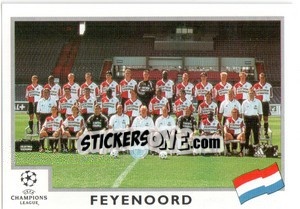 Sticker Feyenoord team - UEFA Champions League 1999-2000 - Panini