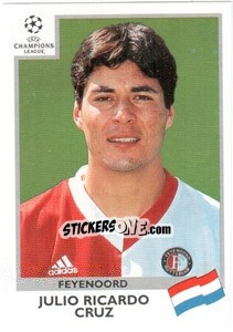 Sticker Julio Ricardo Cruz - UEFA Champions League 1999-2000 n. 100 - Panini