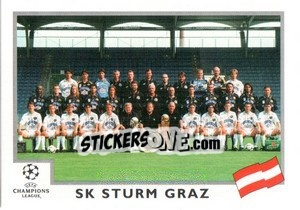 Sticker SK Sturm Graz team - UEFA Champions League 1999-2000 n. 103 - Panini