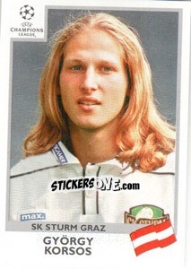 Sticker Gyorgy Korsos - UEFA Champions League 1999-2000 - Panini