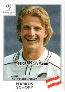 Sticker Markus Schopp - UEFA Champions League 1999-2000 n. 117 - Panini