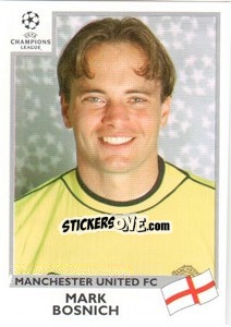 Sticker Mark Bosnich - UEFA Champions League 1999-2000 n. 121 - Panini