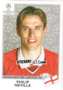 Sticker Phil Neville - UEFA Champions League 1999-2000 n. 126 - Panini