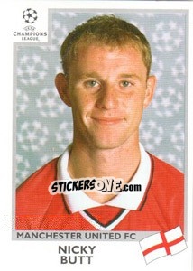 Sticker Nicky Butt - UEFA Champions League 1999-2000 n. 130 - Panini