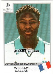 Sticker William Gallas - UEFA Champions League 1999-2000 n. 141 - Panini