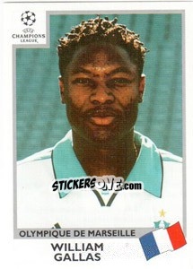 Cromo William Gallas - UEFA Champions League 1999-2000 - Panini