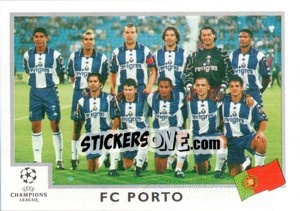 Cromo FC Porto team - UEFA Champions League 1999-2000 - Panini