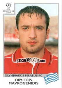 Cromo Dimitris Mavrogenidis - UEFA Champions League 1999-2000 - Panini