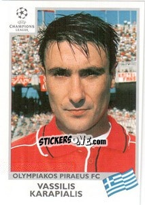 Sticker Vassilis Karapialis - UEFA Champions League 1999-2000 - Panini