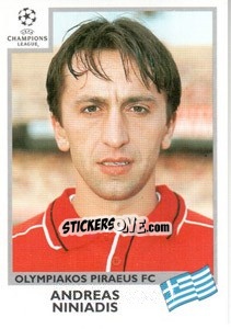 Sticker Andreas Niniadis - UEFA Champions League 1999-2000 - Panini