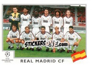 Sticker Real Madrid FC team - UEFA Champions League 1999-2000 - Panini