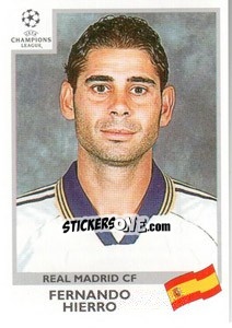 Cromo Fernando Hierro - UEFA Champions League 1999-2000 - Panini