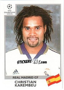 Sticker Christian Karembeu - UEFA Champions League 1999-2000 n. 195 - Panini