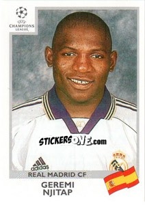 Sticker Geremi Njitap - UEFA Champions League 1999-2000 n. 198 - Panini