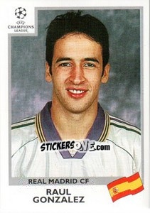 Sticker Raul Gonzalez - UEFA Champions League 1999-2000 n. 201 - Panini