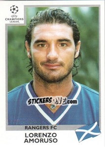 Sticker Lorenzo Amoruso - UEFA Champions League 1999-2000 n. 208 - Panini