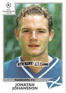 Sticker Jonatan Johansson - UEFA Champions League 1999-2000 n. 221 - Panini