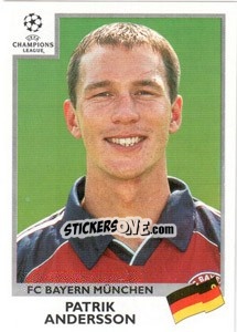 Cromo Patrik Andersson - UEFA Champions League 1999-2000 - Panini