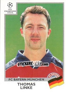 Sticker Thomas Linke - UEFA Champions League 1999-2000 - Panini