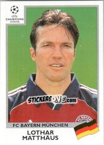 Figurina Lothar Matthaus - UEFA Champions League 1999-2000 - Panini