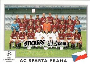 Cromo AC Sparta Praha team - UEFA Champions League 1999-2000 - Panini