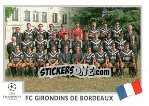 Cromo FC Girondins de Bordeaux team - UEFA Champions League 1999-2000 - Panini