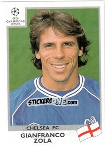 Sticker Gianfranco Zola - UEFA Champions League 1999-2000 n. 288 - Panini