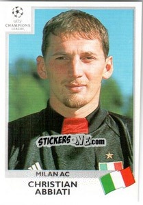 Sticker Christian Abbiati - UEFA Champions League 1999-2000 n. 291 - Panini