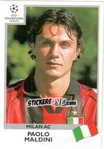 Sticker Paolo Maldini - UEFA Champions League 1999-2000 n. 293 - Panini